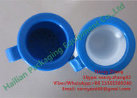 Tasse durable d'immersion de trayon de retour de plastique avec la couverture bleue de couleur, bâti Au dessus simple