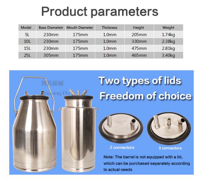 Machine à Traire Manuelle 2L Seau Inox - Kit Portable Économe Pour Ferme Et Usage Domestique