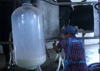 Exploitation laitière galvanisée à chaud trayant le salon de traite d'arête de hareng avec la garde d'éclaboussure