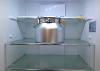 Lait sanitaire d'acier inoxydable de nourriture le petit peut avec le couvercle placé dans le réfrigérateur